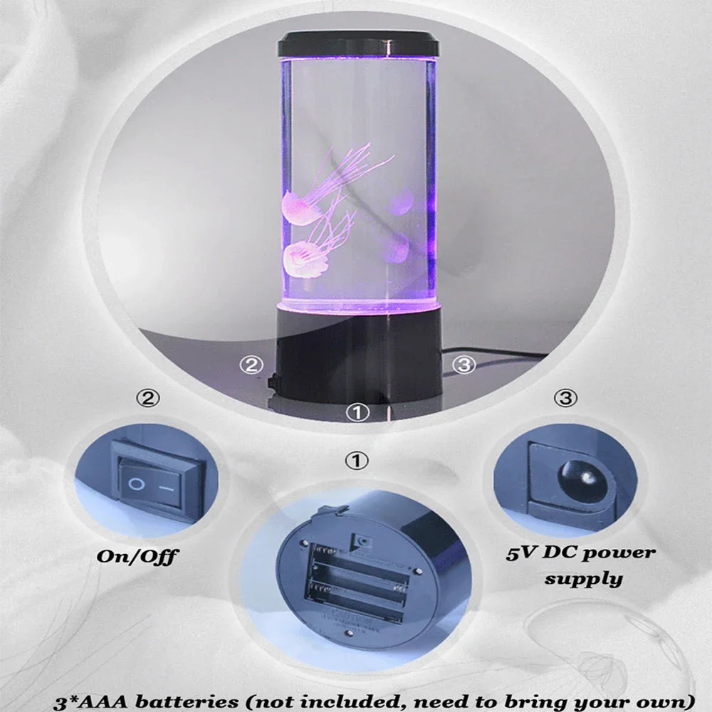 Jellyfish Lamp LED Remote Control