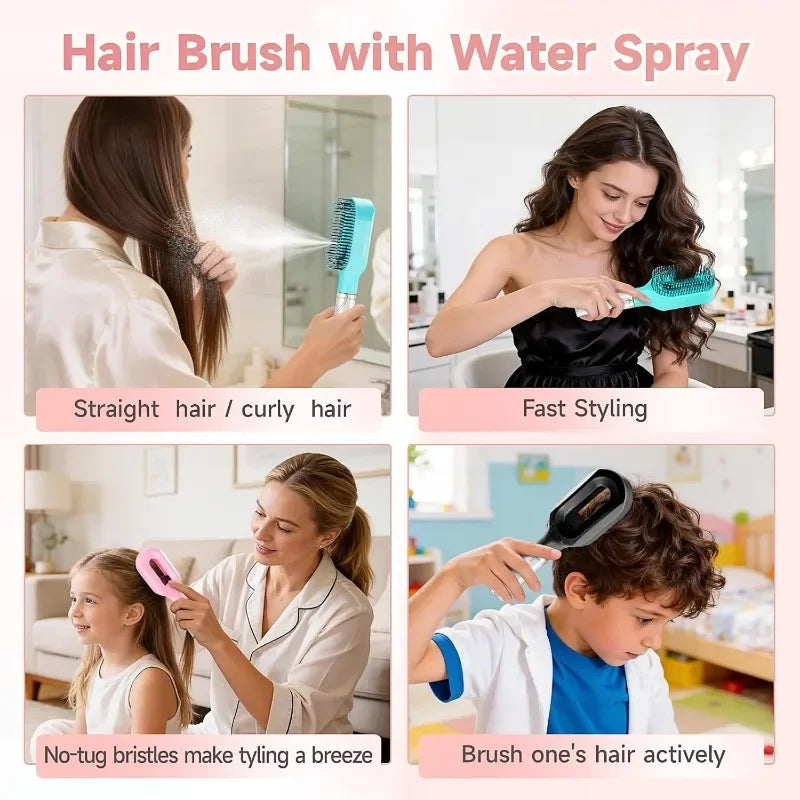 Hairbrush Sprayer Brush 2 in 1 Multi-functional Spray Bottle
