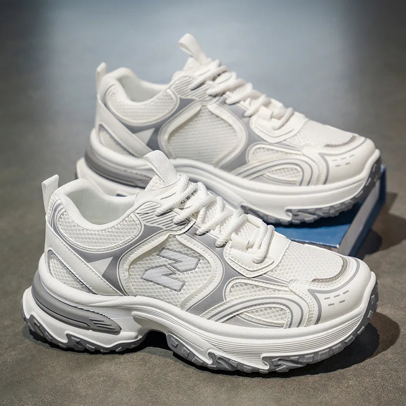 Apex Silver Mesh Runners For Men