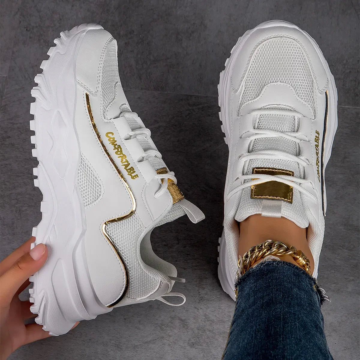 Nova Luxe Platform Sneakers For Women