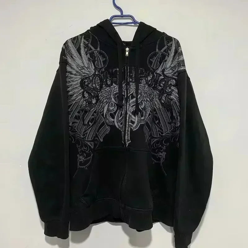 Nova Cyber Cyberpunk Graphic Hoodie For Women