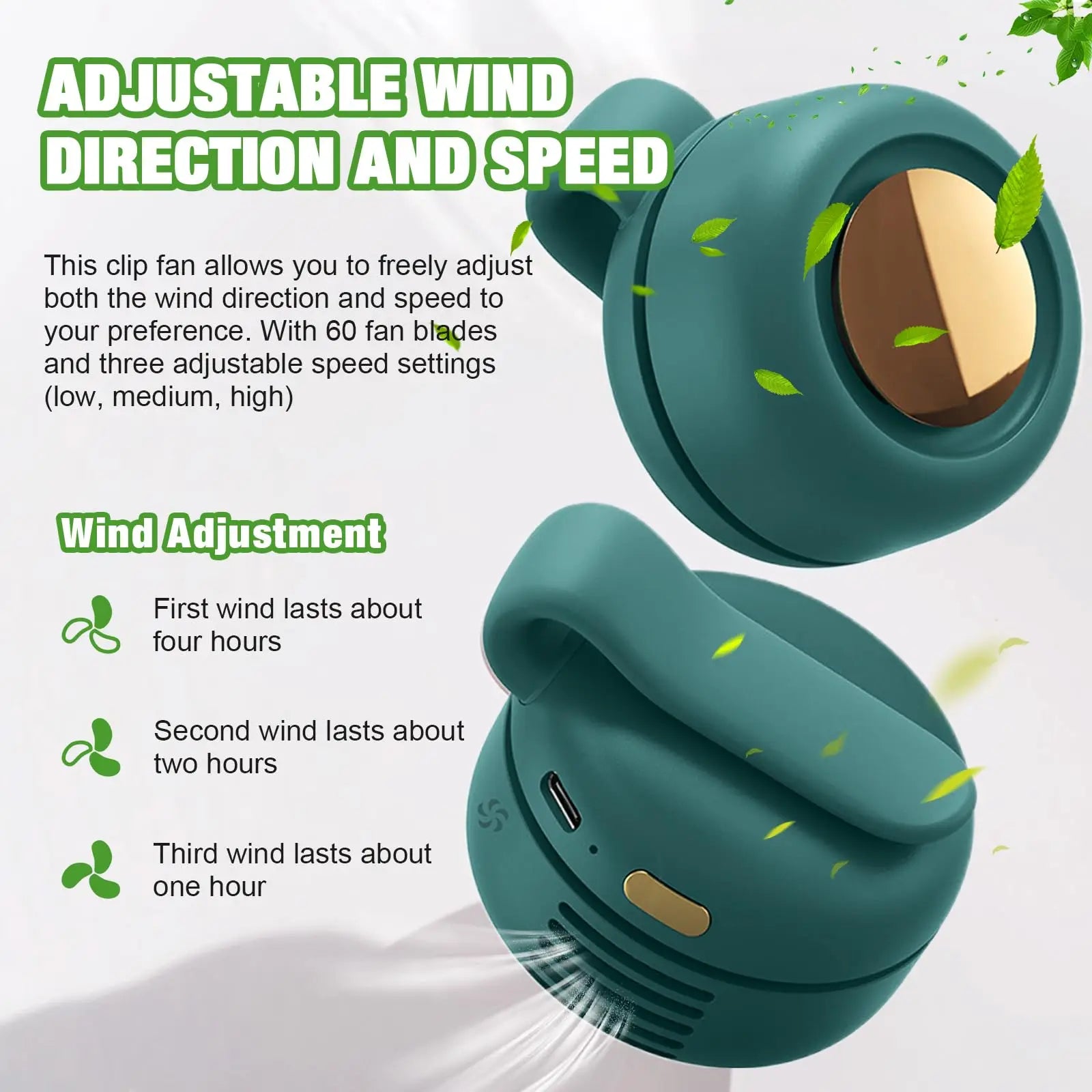 NovaBreeze™ - Portable Cooling Fan & Mirror