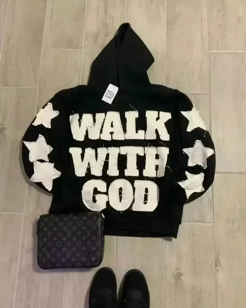 Nova Dark Gothic Rhinestone Hoodie For Women