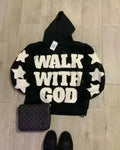 Nova Dark Gothic Rhinestone Hoodie For Women