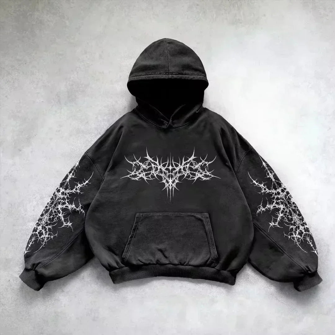 Nova Cyber Cyberpunk Graphic Hoodie For Women