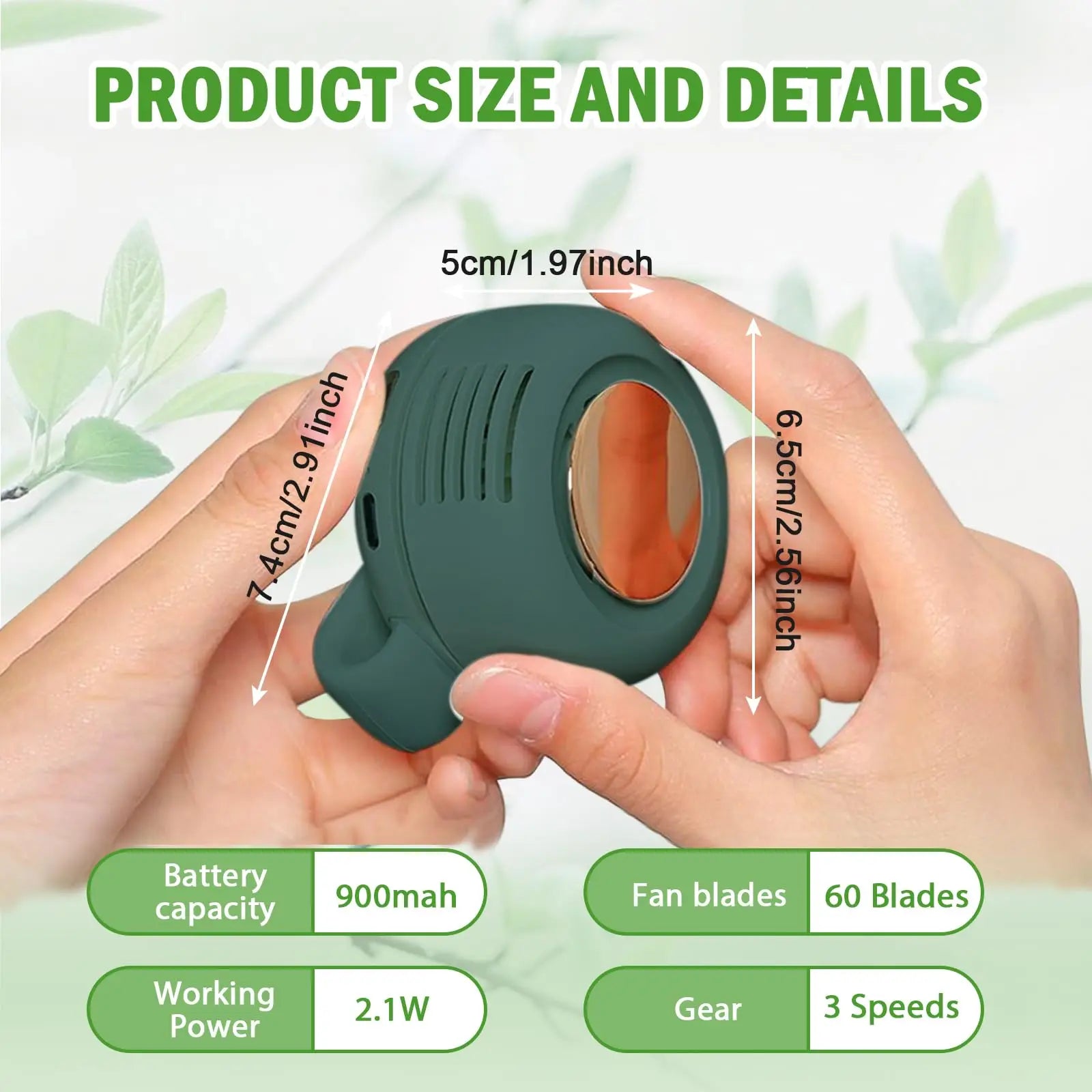 NovaBreeze™ - Portable Cooling Fan & Mirror