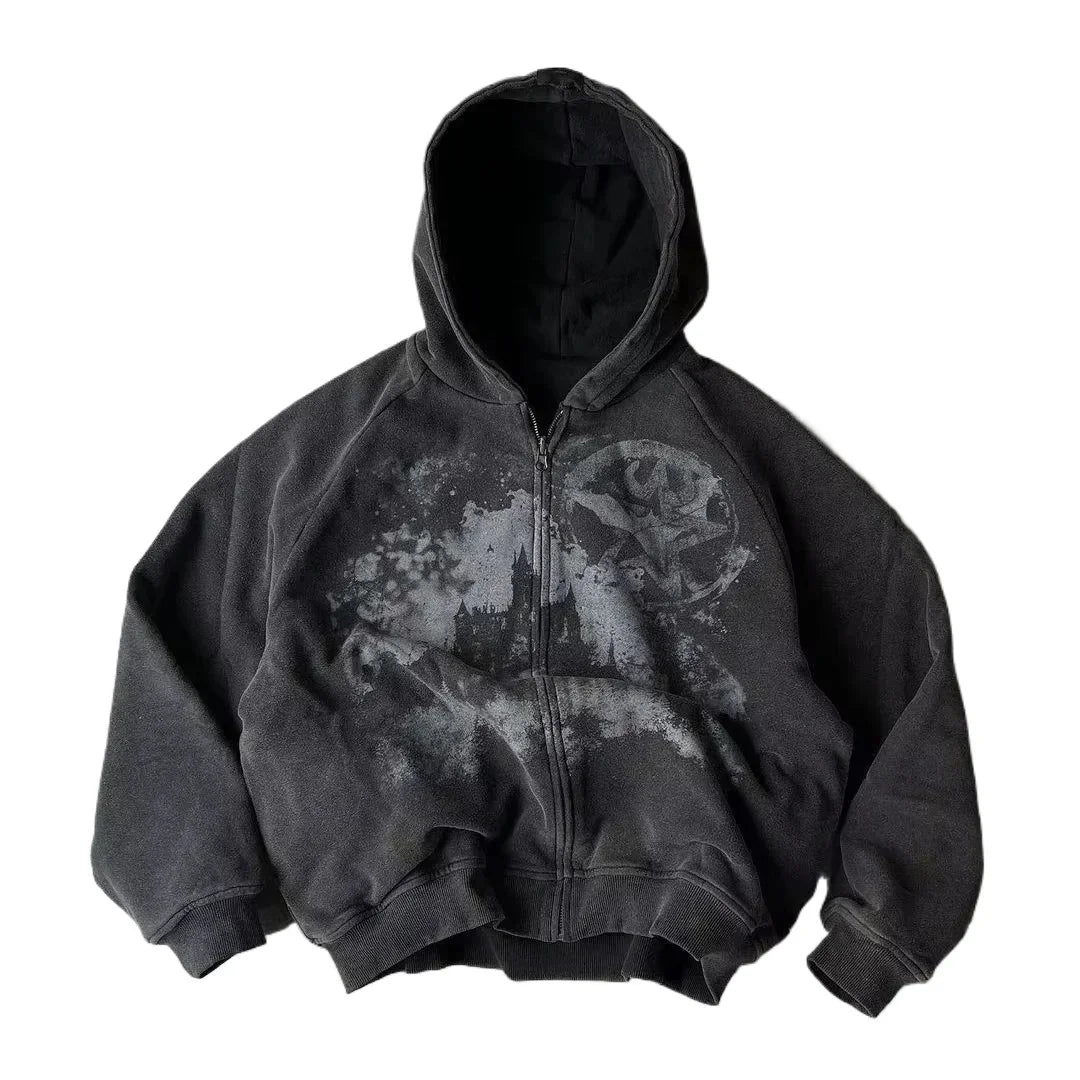 Nova Cyber Cyberpunk Graphic Hoodie For Women