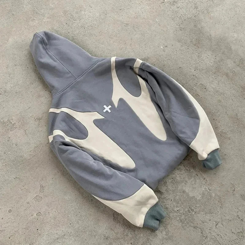 Y2k Harajuku Zipper Hoodies Fashion men's Clothing