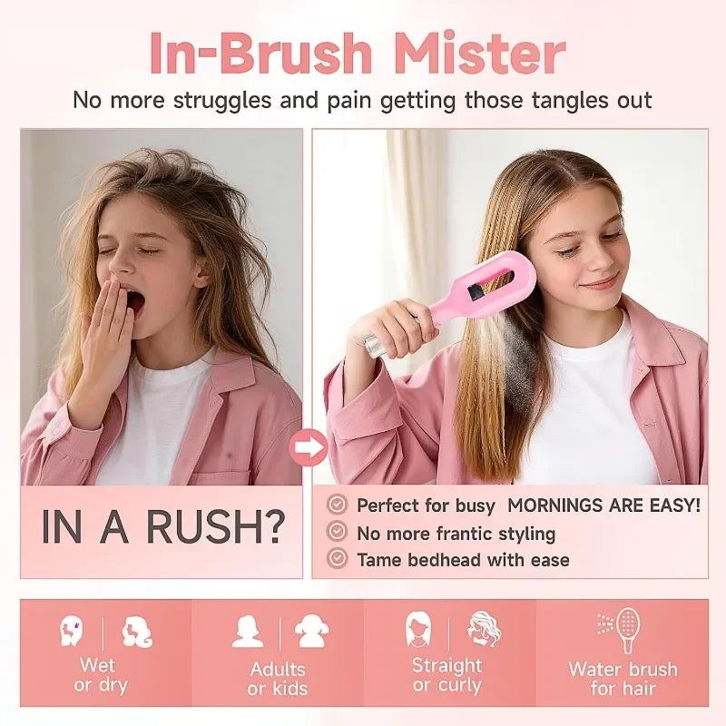 Hairbrush Sprayer Brush 2 in 1 Multi-functional Spray Bottle