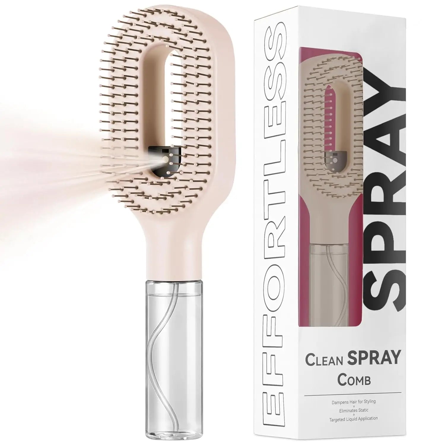 Hairbrush Sprayer Brush 2 in 1 Multi-functional Spray Bottle