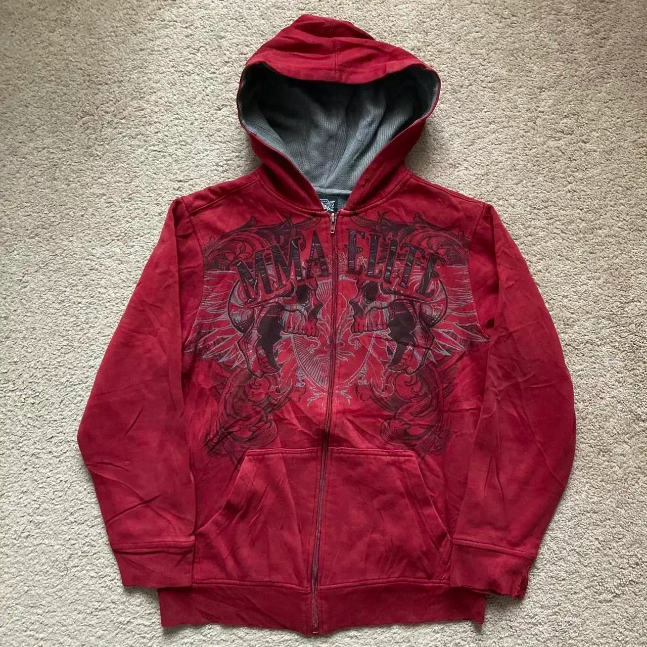 Nova Dark Gothic Rhinestone Hoodie For Women