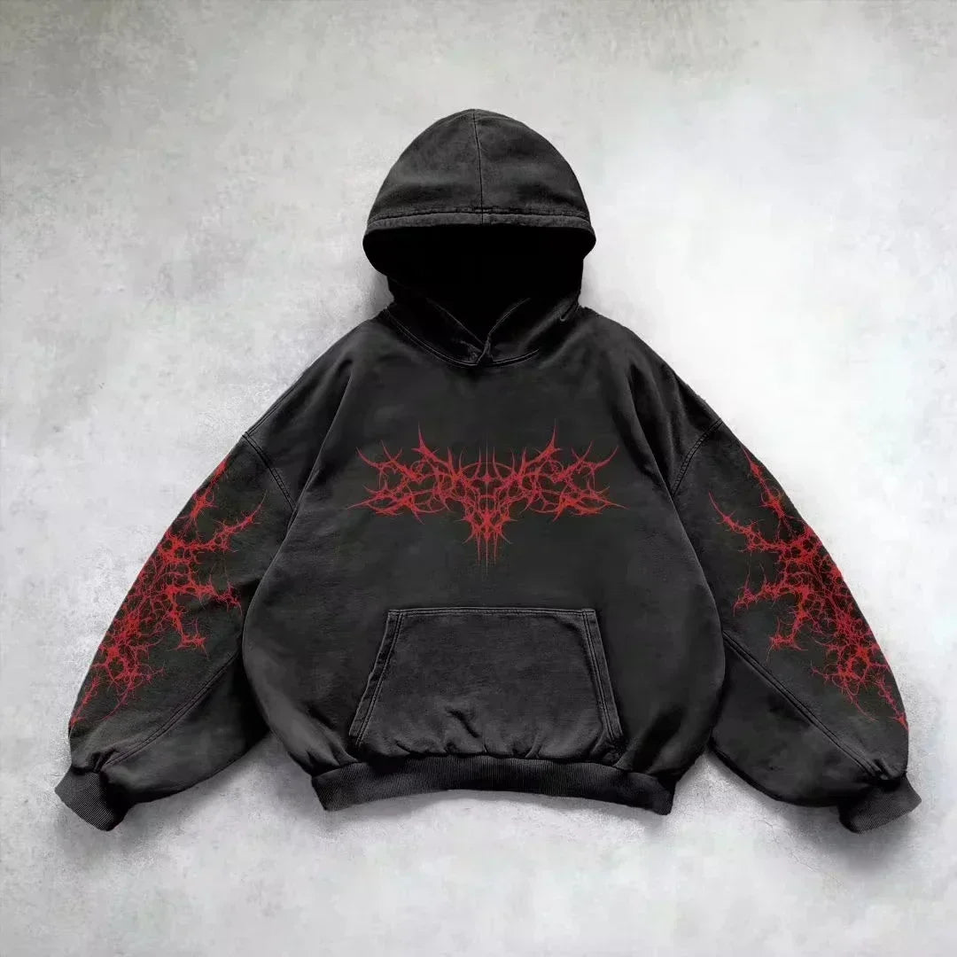 Nova Cyber Cyberpunk Graphic Hoodie For Women