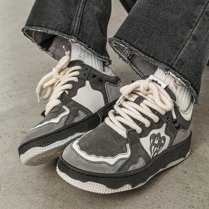 VintageVibe™ Flat Skate Shoes For Men